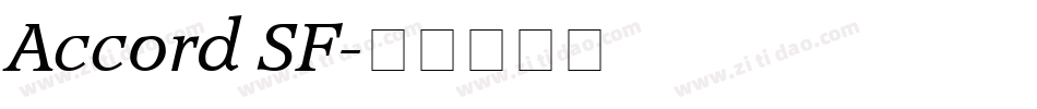 Accord SF字体转换